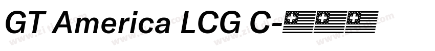GT America LCG C字体转换